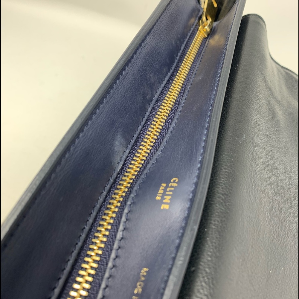 AUTHENTIC CELINE Trapeze Black Multi Shoulder Bag - Picture 11 of 15